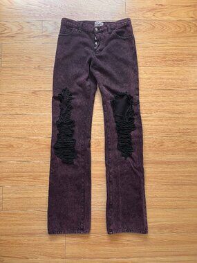 Ashley Williams Distressed Ripped Jeans Small